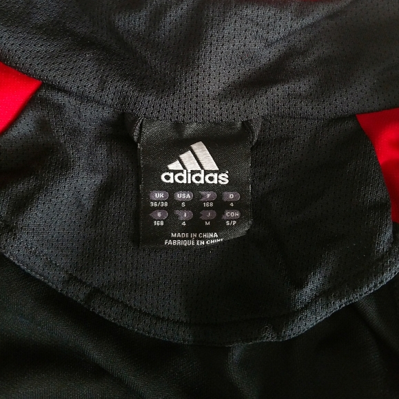 Adidas climacool zip track jacket red black Men S - Picture 7 of 9
